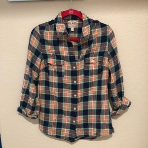 Old Navy Plaid Shirt Size M